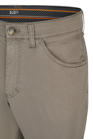 aubi Perfect Fit Herren Sommer Baumwollhose Print High Flex Modell 577