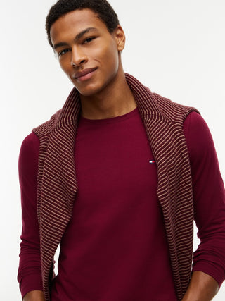 TOMMY HILFIGER / He.T-Shirt / STRETCH SLIM FIT LONG SLEEVE TEE