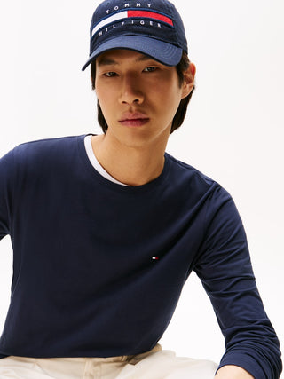 TOMMY HILFIGER / He.T-Shirt / STRETCH SLIM FIT LONG SLEEVE TEE