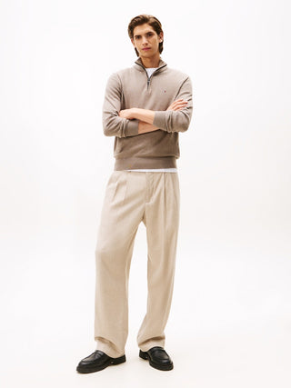 TOMMY HILFIGER / He.Pullover / PIMA ORG CTN CASHMERE ZIP MOCK