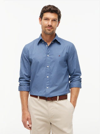 TOMMY HILFIGER / He.Hemd langarm / FLEX POPLIN GEO PRINT RF SHIRT